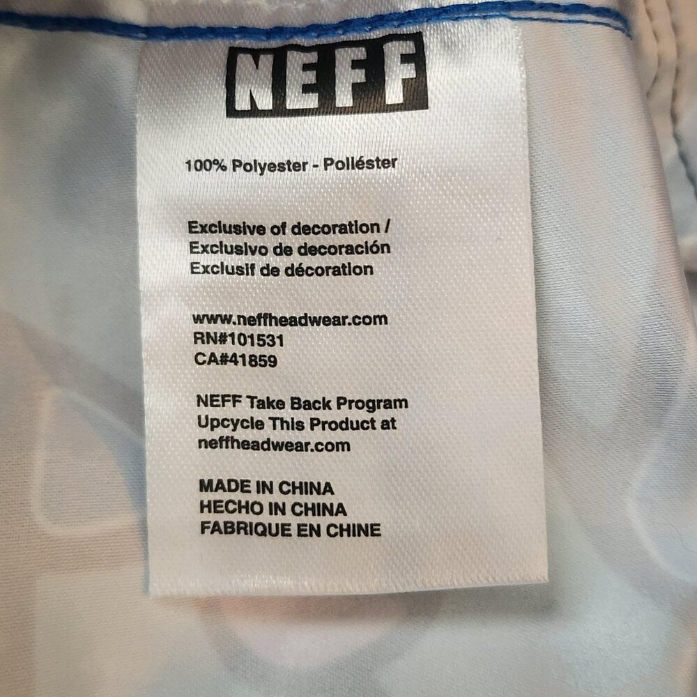 Neff Swim Trunks Shorts Mens Large Psychedelic Mushroom Print Drawstring Pocket - Picture 6 of 13